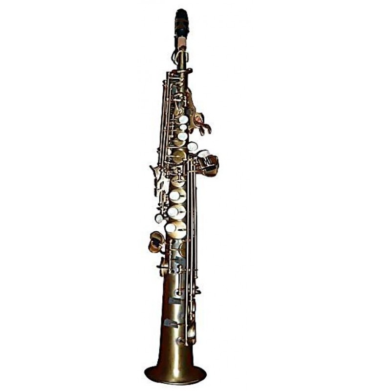 Saxofón soprano SIB profesional Recto antigüo mate.Dearmonia.com