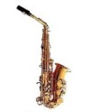 Saxofon alto Mib profesional. Logan. Lacado oro.Dearmonia.com