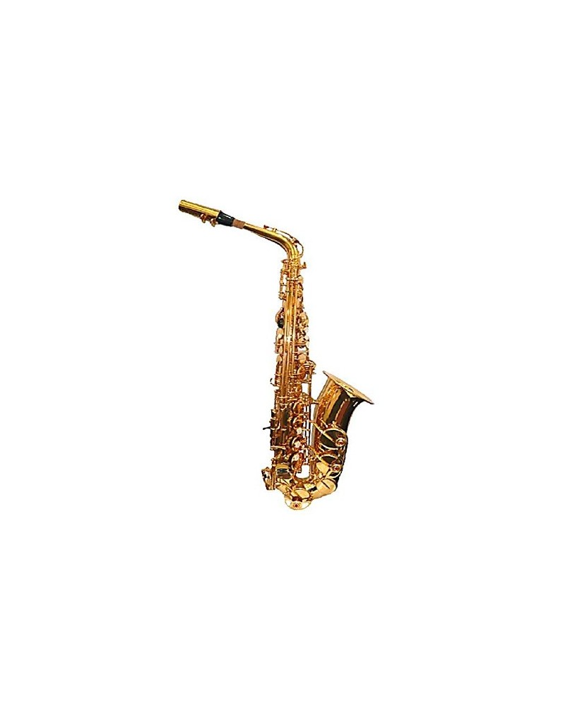 Saxofon alto Mib profesional. Logan.Lacado oro.Dearmonia.com