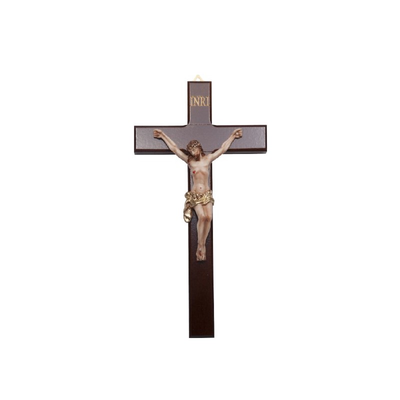 Crucifijo en madera y resina.Dearmonia.com