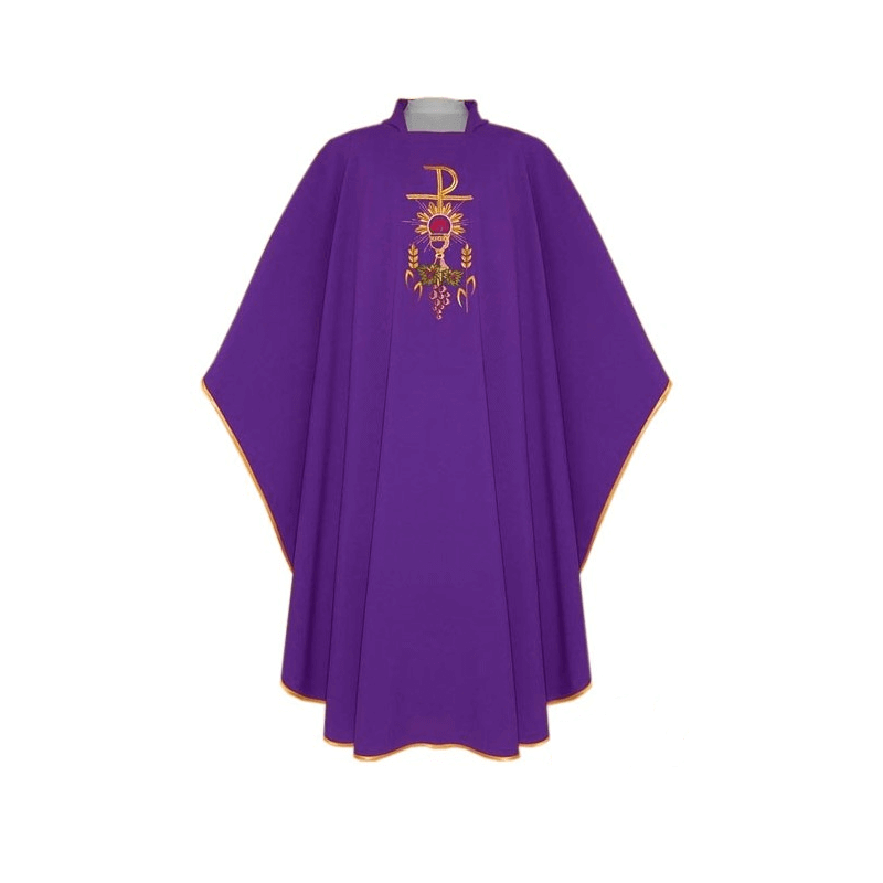 túnica de sacerdote morada