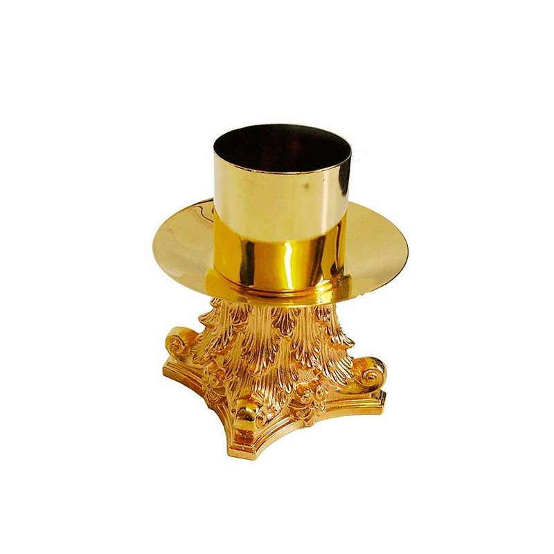 Candelero para altar con forma de capitel Candelero para altar con forma de capitel