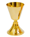 Cáliz pequeño de latón dorado