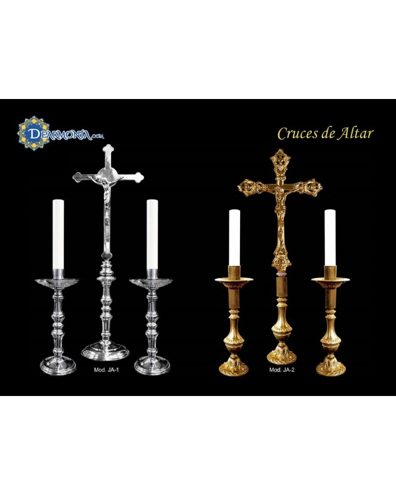 Candelero para altar con diseño barroco