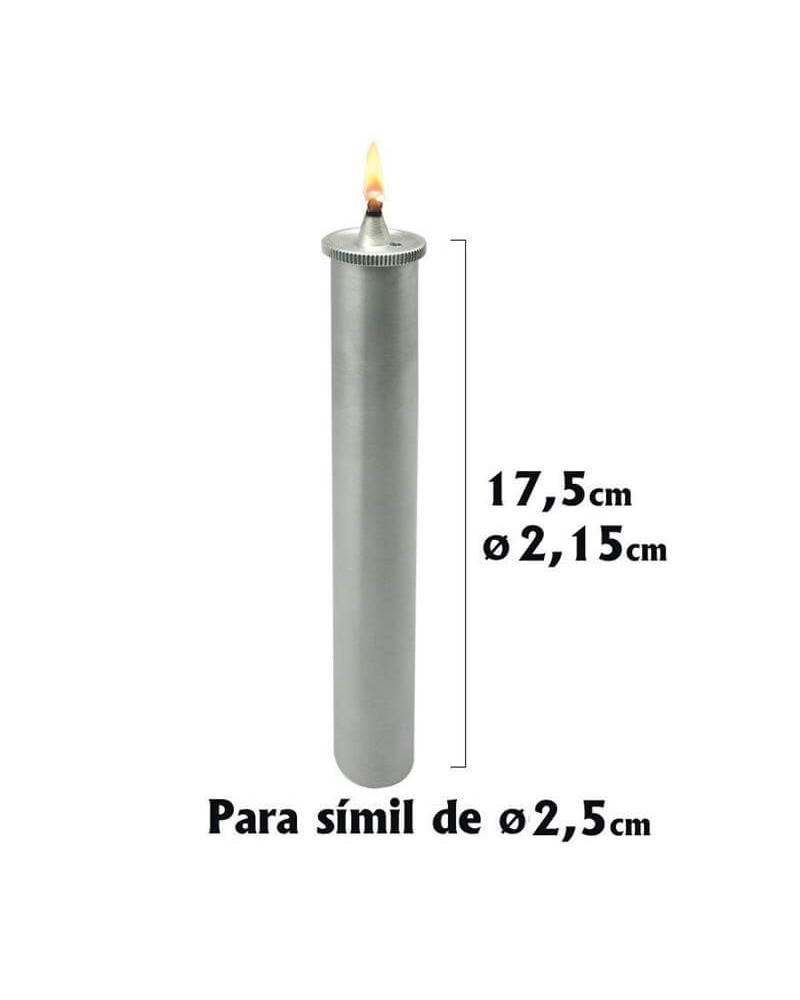 CARTUCHO DE CERA LÍQUIDA RECARGABLE de aluminio.