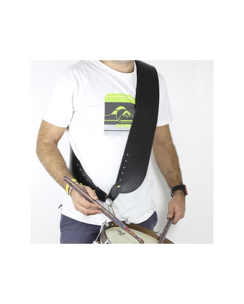 Bandolera para tambor de cuero