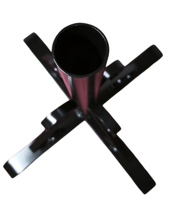 soporte de hierro forjado para estandarte