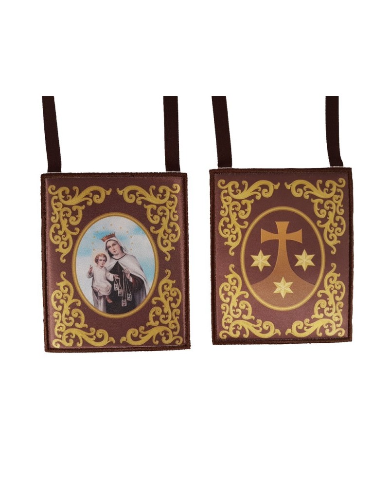 Escapulario Bordado De La Virgen De Dolores | 6 X 5 Cm