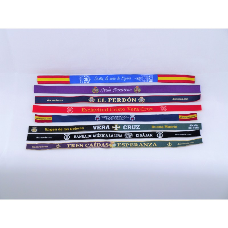 pulseras bordadas personalizadas