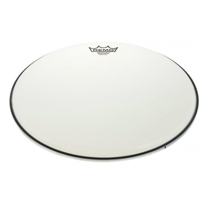 Parche Remo Ambassador smooth white.Dearmonia.com