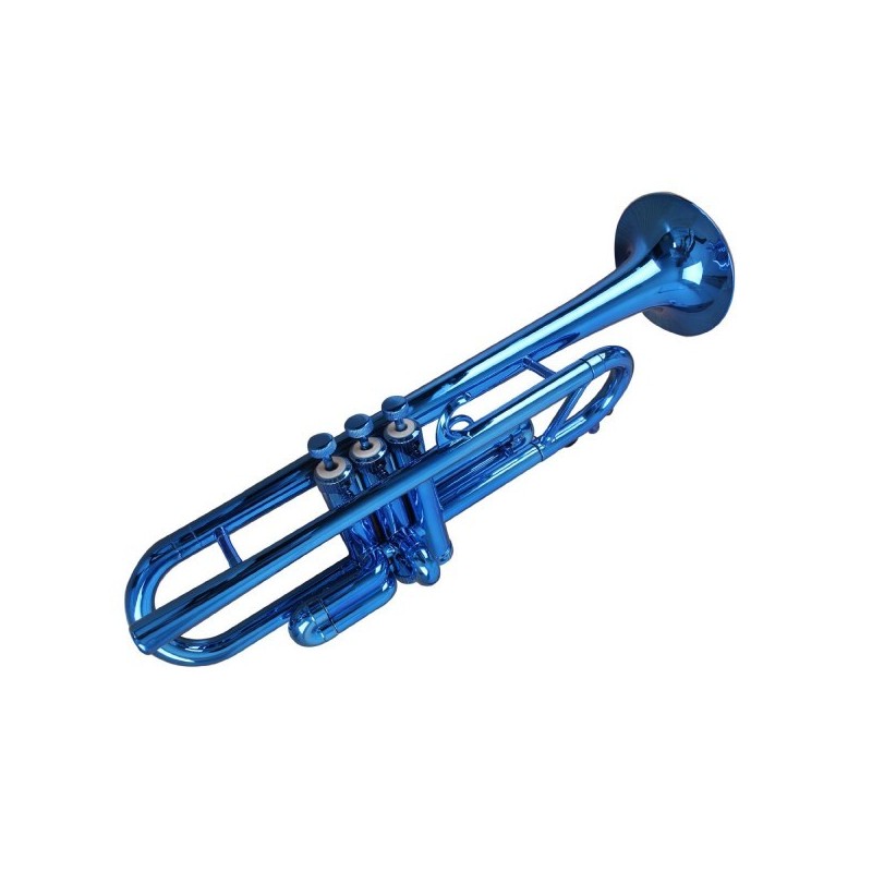 Trompeta plastico azul