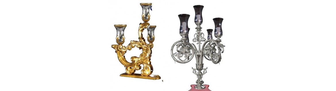 Candelabros para pasos, andas, tronos y carrozas de semana santa