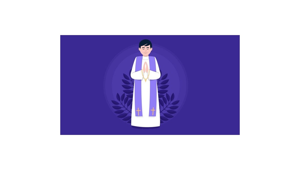 El atuendo de los sacerdotes y los artículos religiosos en la misa